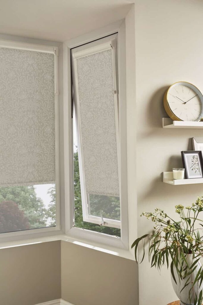 Perfect Fit blinds on an open window